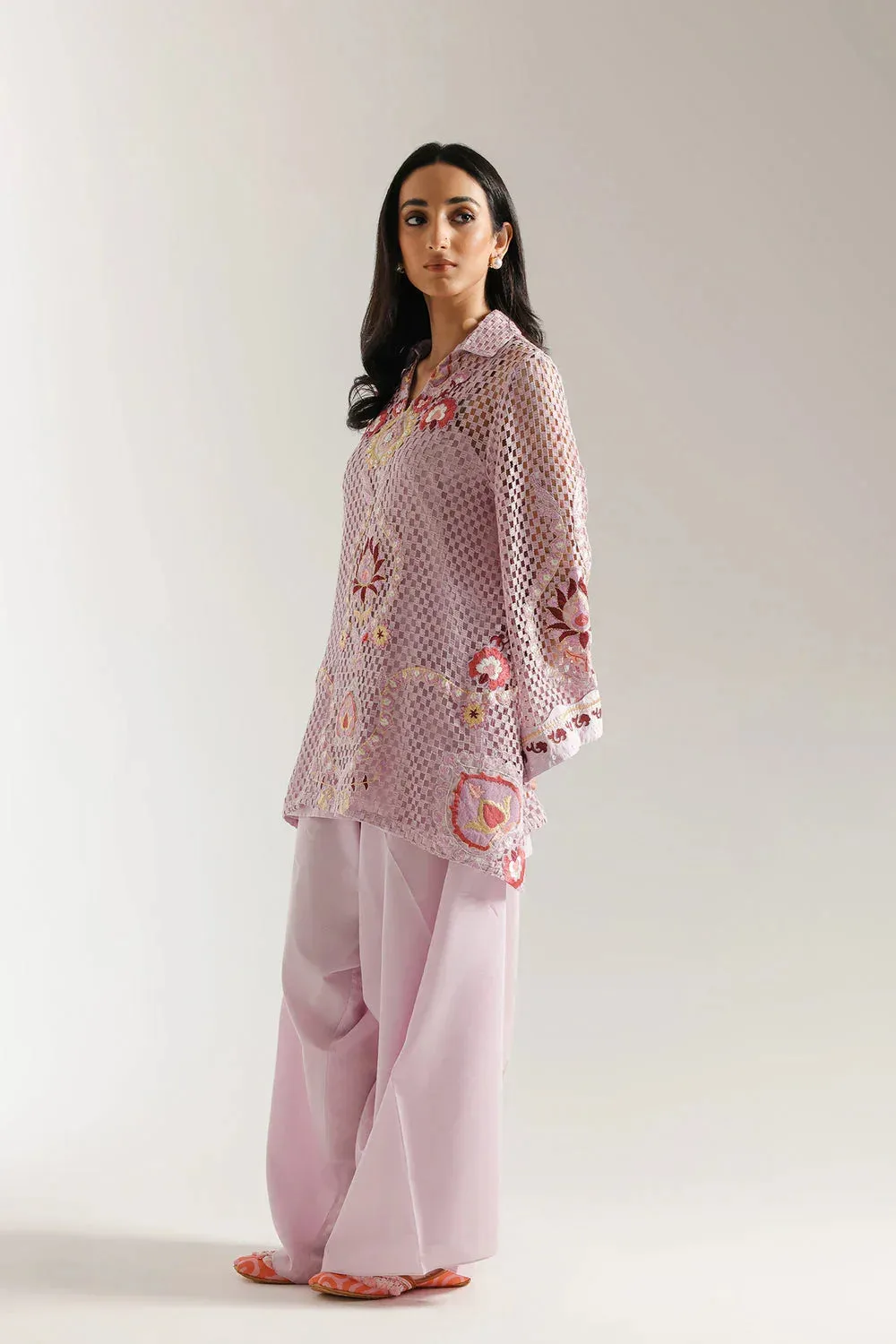 Ethnic Rozana Collection 25 Lilac – view 4 – Poshaq
