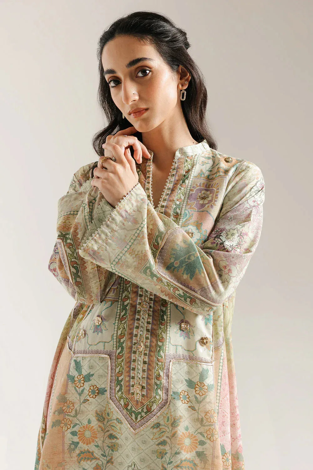 Ethnic Rozana Collection 25 Beige – view 3 – Poshaq
