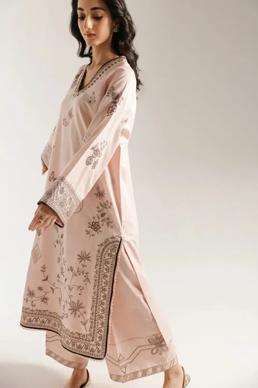 Ethnic Rozana Collection 25 Ice Pink – view 1 – Poshaq