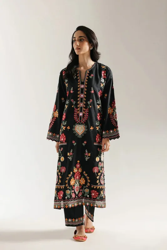 Ethnic Rozana Collection 25 Black – view 1 – Poshaq