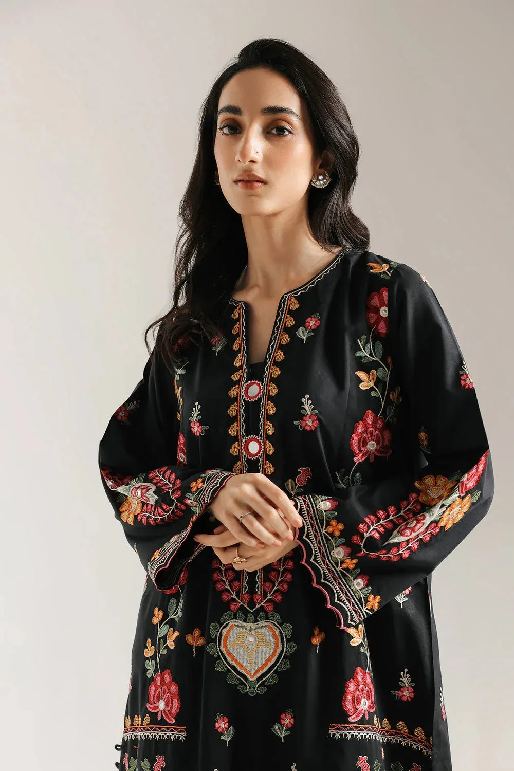 Ethnic Rozana Collection 25 Black – view 3 – Poshaq