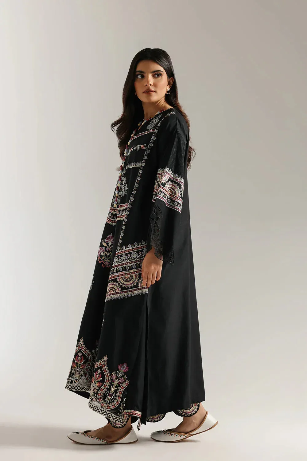 Ethnic Rozana Collection 25 Black – view 3 – Poshaq