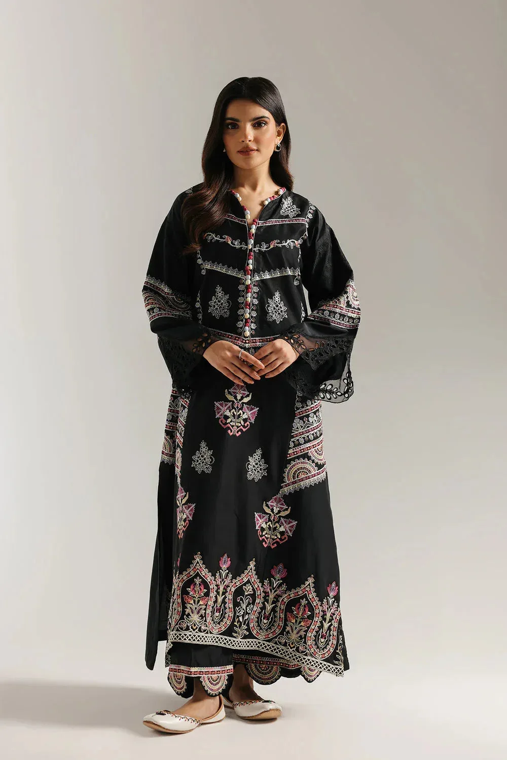 Ethnic Rozana Collection 25 Black – view 4 – Poshaq