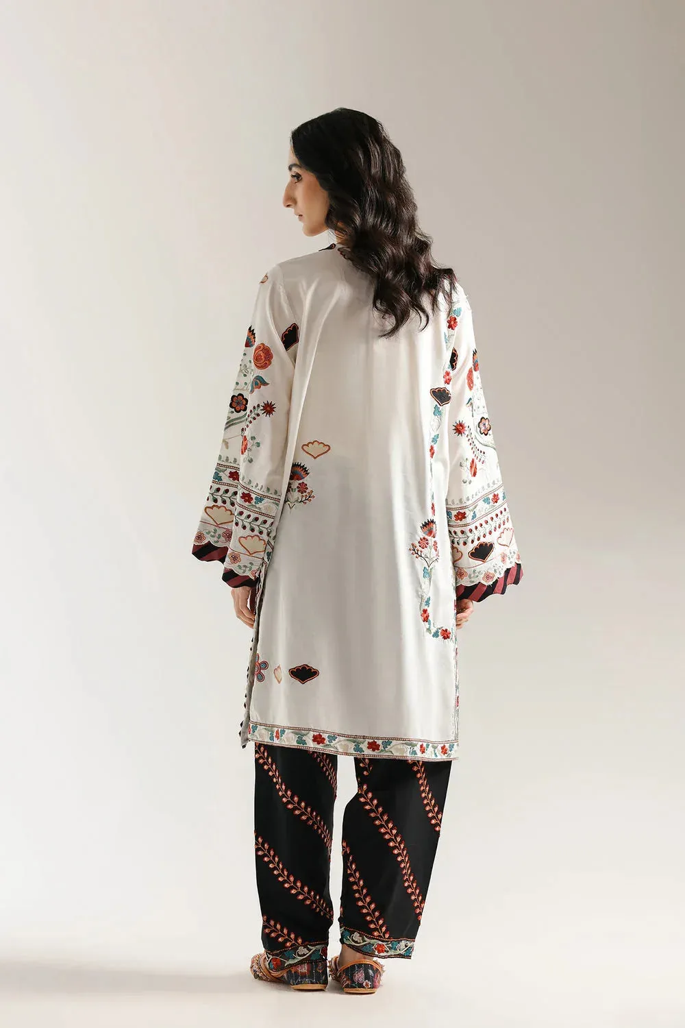 Ethnic Rozana Collection 25 White – view 2 – Poshaq