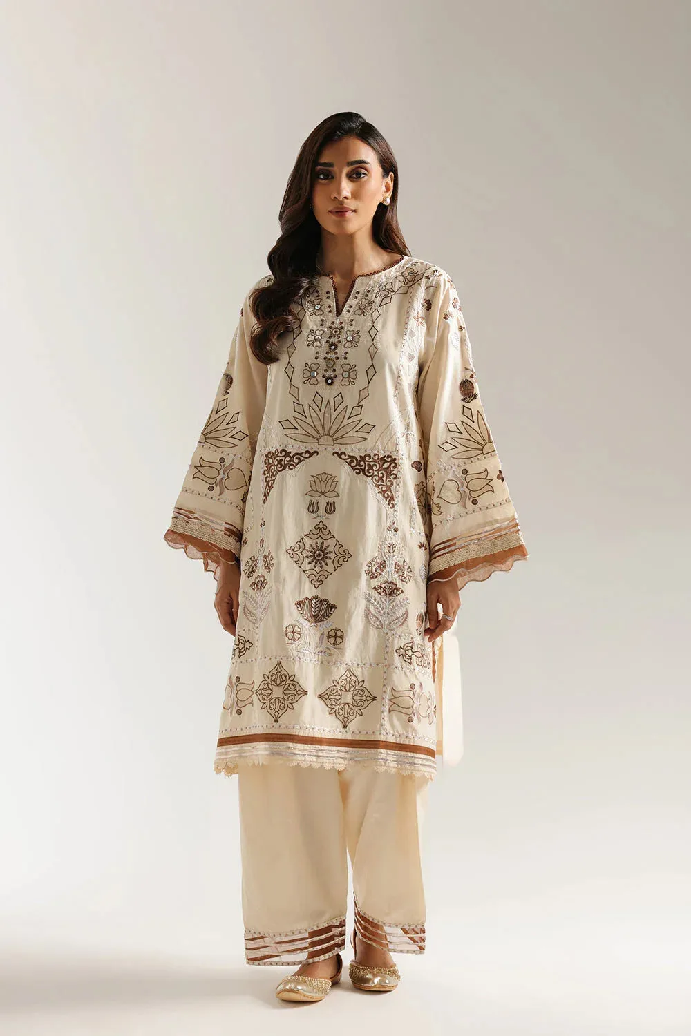 Ethnic Rozana Collection 25 Beige – view 4 – Poshaq