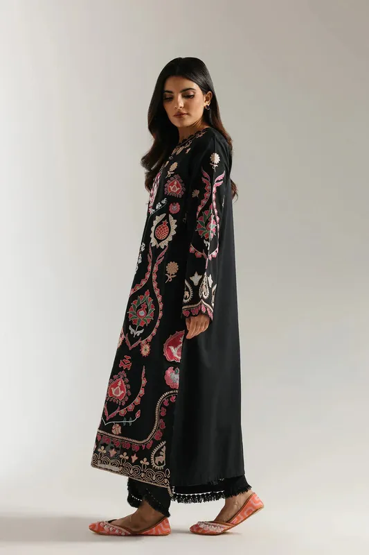 Ethnic Rozana Collection 25 Black – view 1 – Poshaq