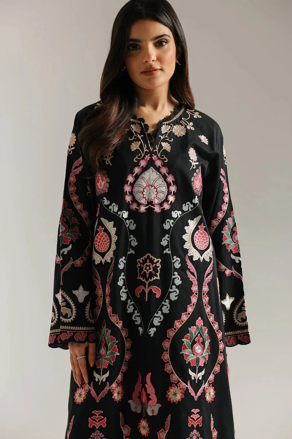 Ethnic Rozana Collection 25 Black – view 3 – Poshaq