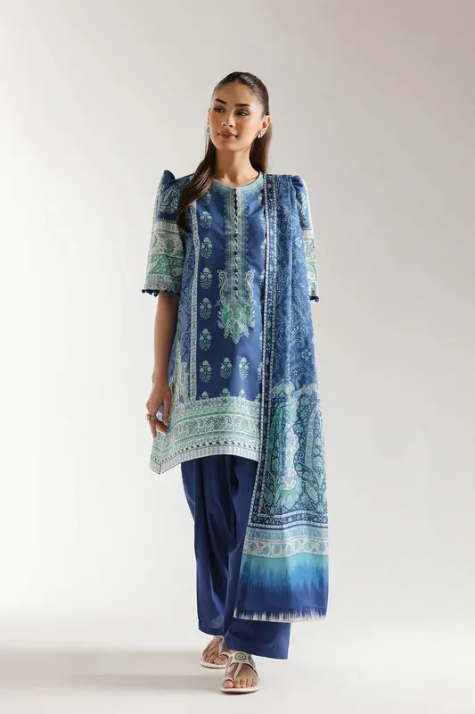 Ethnic Spring Summer 25 Blue Cambric – view 1 – Poshaq