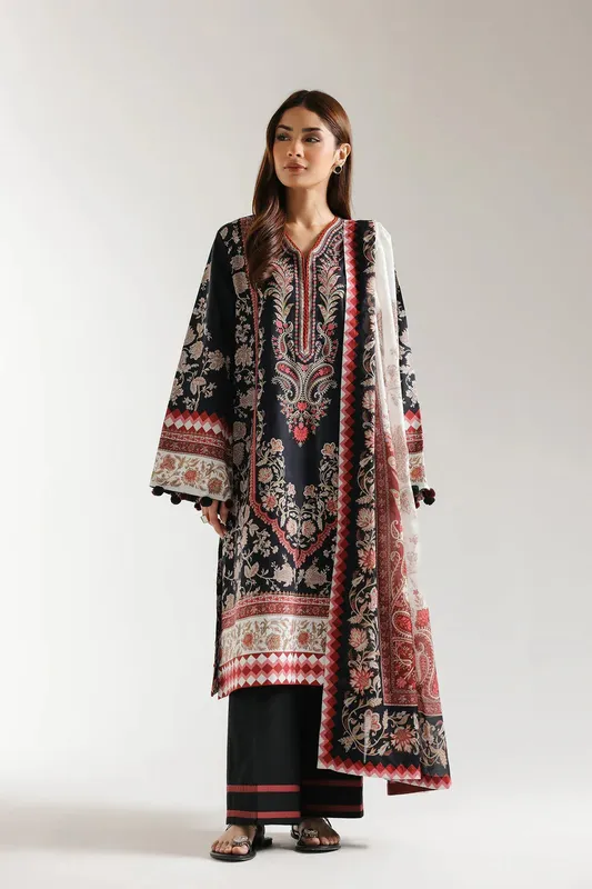 Ethnic Spring Summer 25 Black Cambric – view 1 – Poshaq