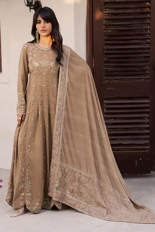Nureh Exclusive Leather Peach Peach Velvet – view 1 – Poshaq