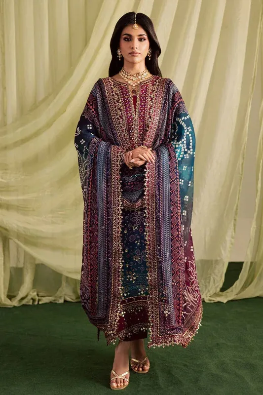 Nureh Jugni Festive Multi Chiffon – view 1 – Poshaq