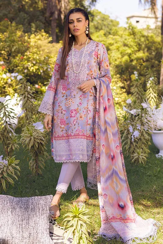 Nureh Gardenia 25 lilac gray Chiffon – view 1 – Poshaq