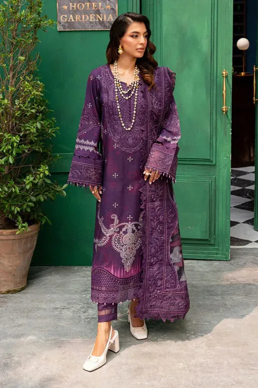 Nureh Gardenia 25 dark purple Chiffon – view 1 – Poshaq
