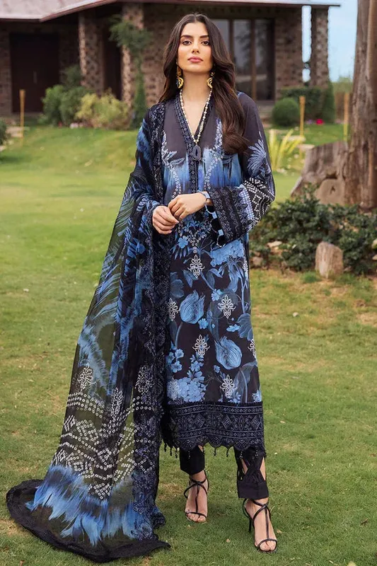 Nureh Gardenia 25 Black Chiffon – view 1 – Poshaq