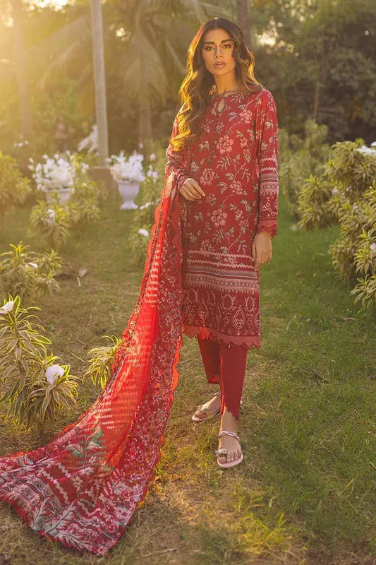 Nureh Gardenia 25 Red Chiffon – view 1 – Poshaq