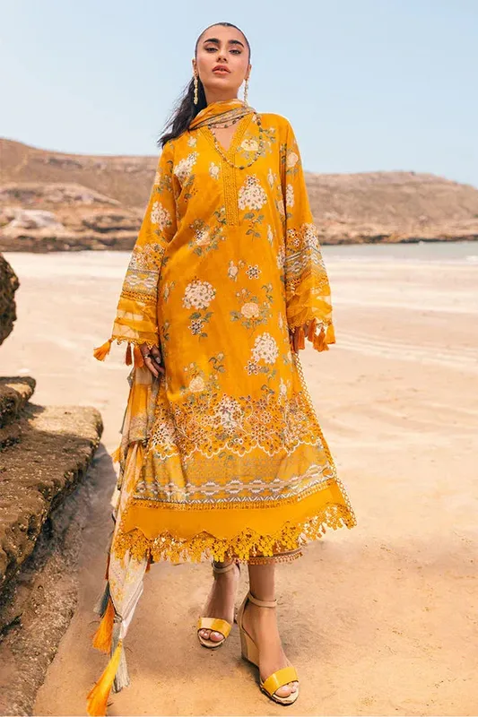 Nureh Gardenia 25 mustard yellow Chiffon – view 1 – Poshaq