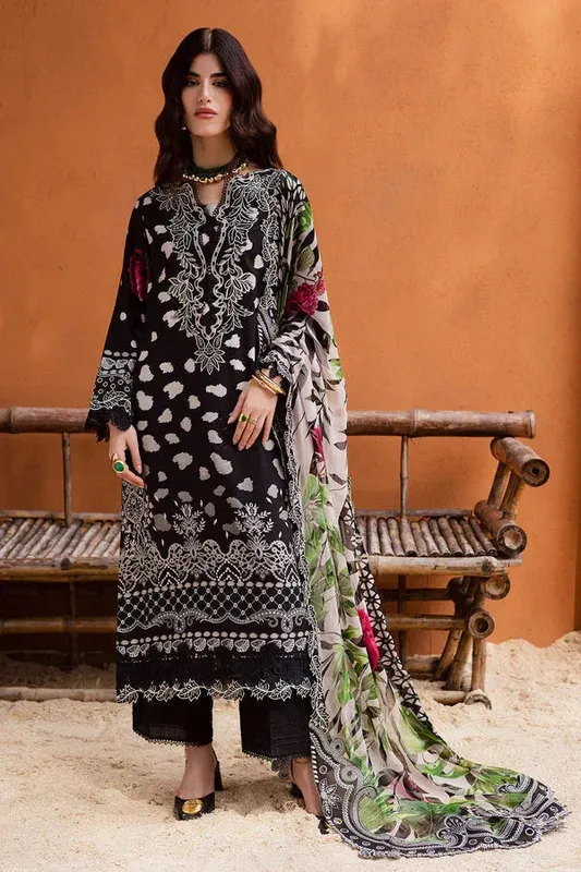 Nureh Gardenia 25 Black Chiffon – view 1 – Poshaq