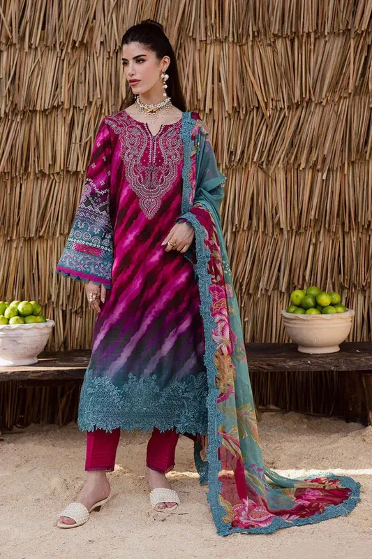 Nureh Gardenia 25 hot pink Chiffon – view 1 – Poshaq