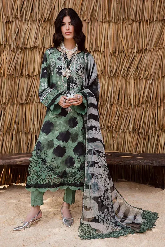 Nureh Gardenia 25 Black Chiffon – view 1 – Poshaq