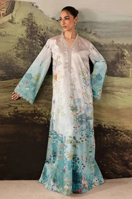 Nureh Shades of Winter Multi Silk – view 1 – Poshaq