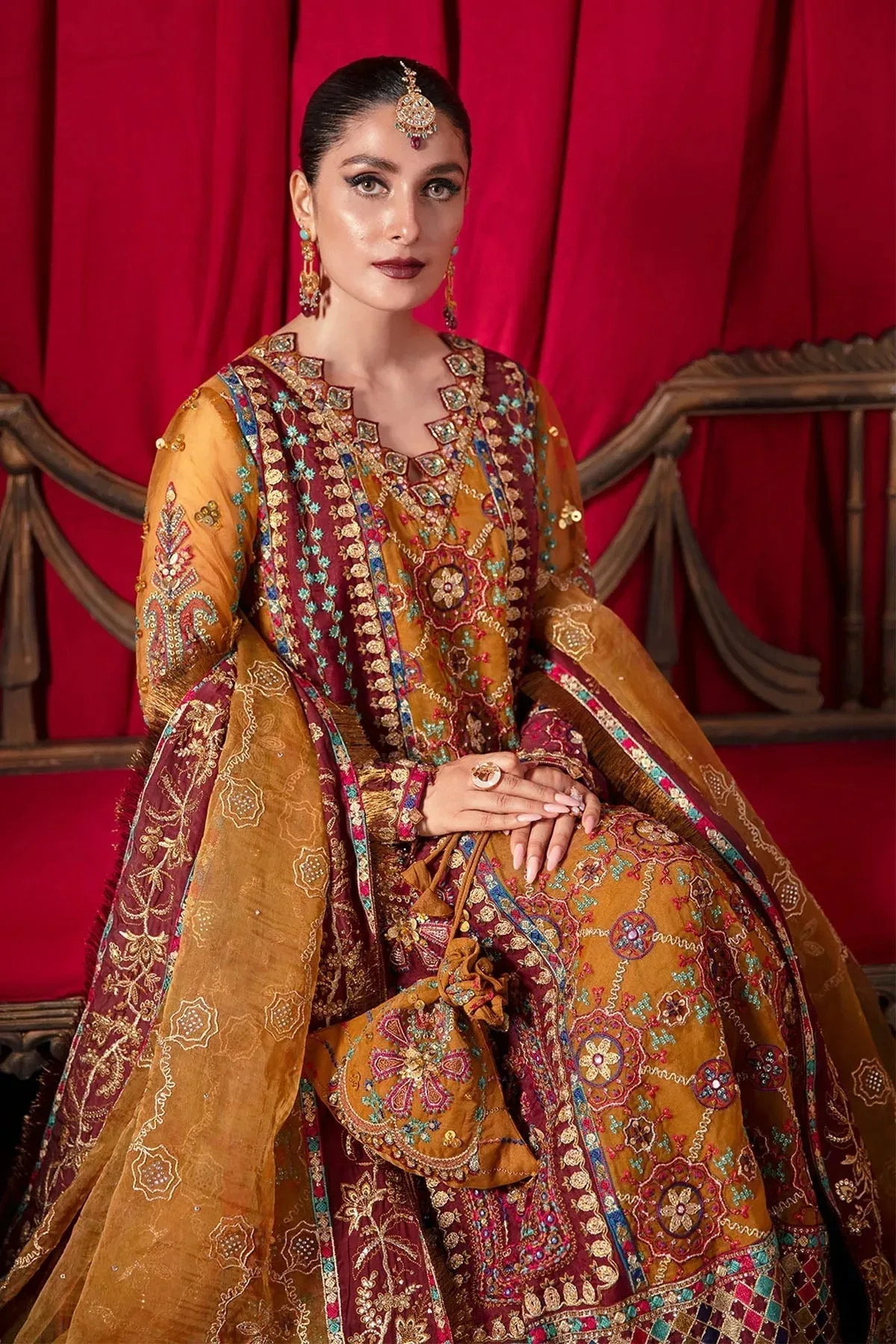 Nureh Jhoomro 25' Pink Raw Silk – view 2 – Poshaq