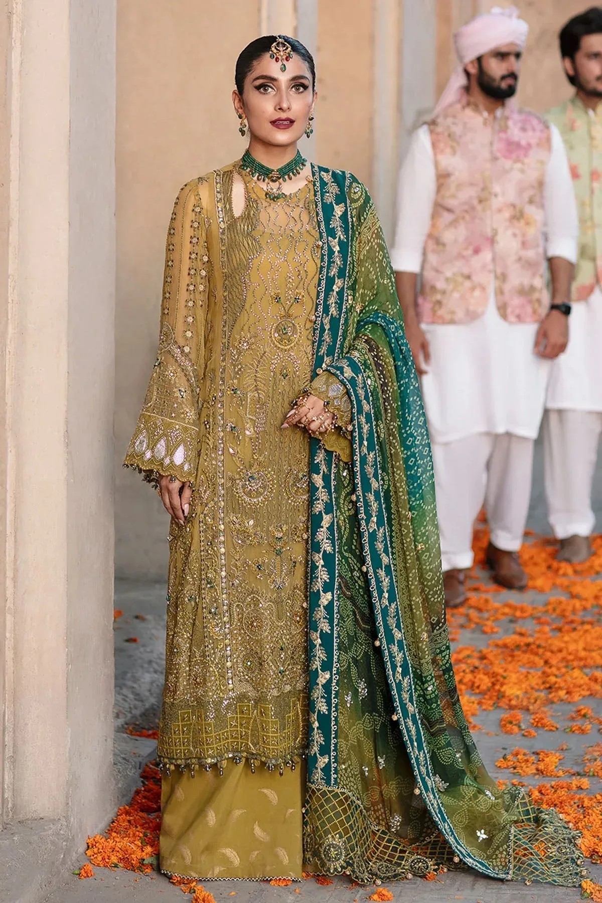 Nureh Jhoomro 25' Pink Cotton Silk – view 1 – Poshaq