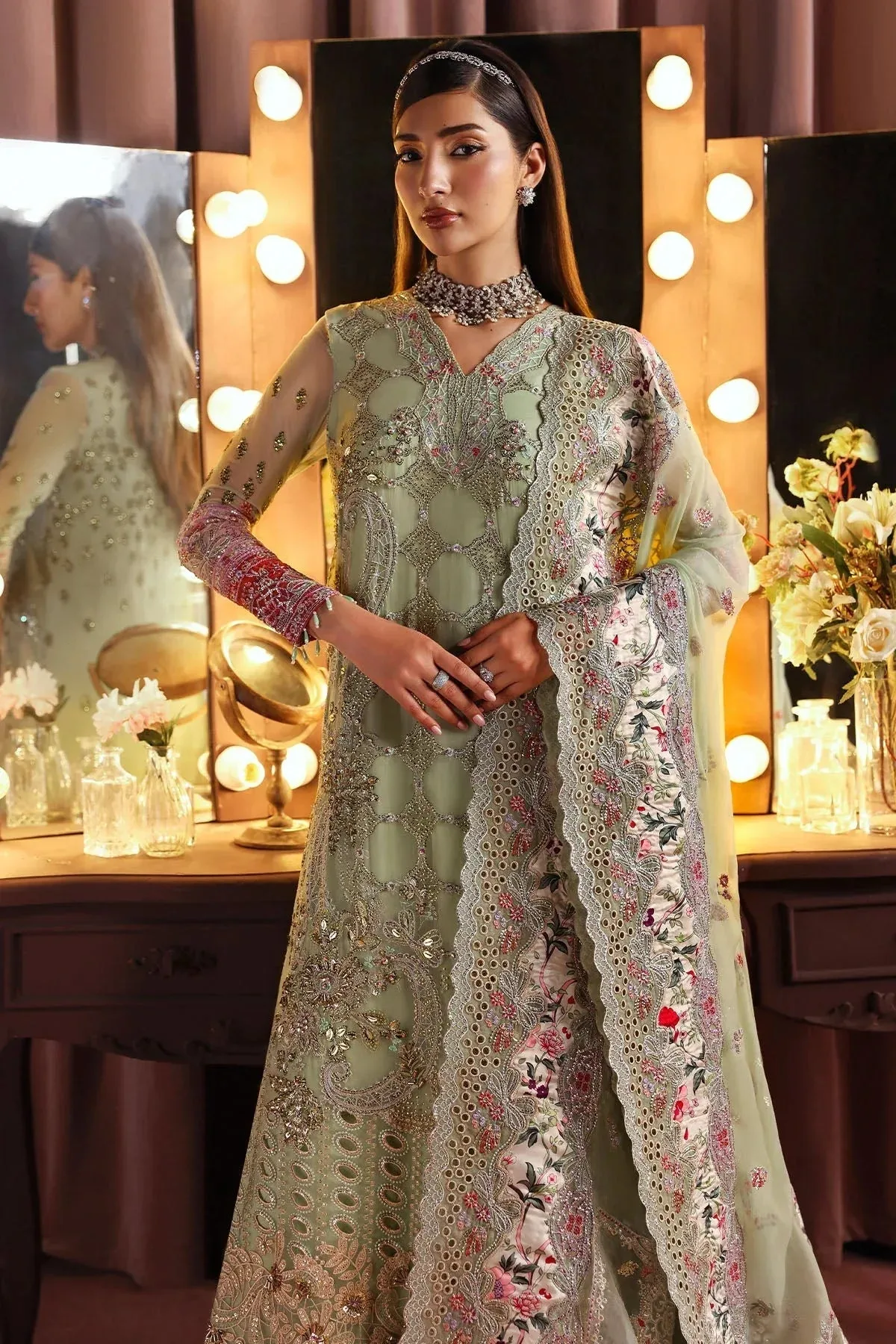 Nureh Jhoomro 25' Raw Silk – view 2 – Poshaq