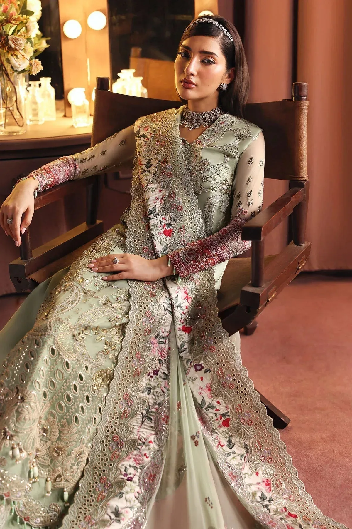 Nureh Jhoomro 25' Raw Silk – view 3 – Poshaq