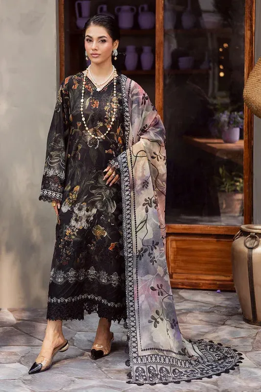 Nureh Amaya Formals Black Chiffon – view 1 – Poshaq