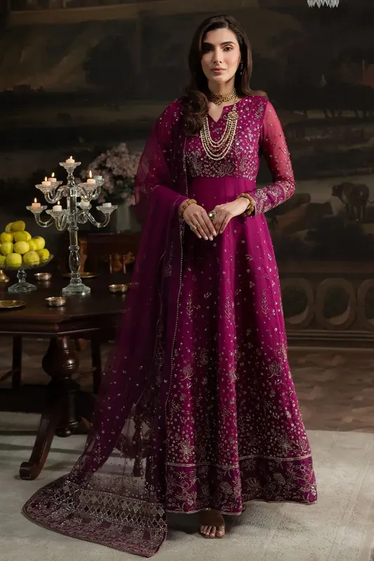 Nureh Elanora Formals 25 Plum Raw Silk – view 1 – Poshaq