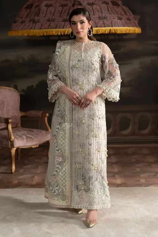 Nureh Elanora Formals 25 Off White Raw Silk – view 1 – Poshaq