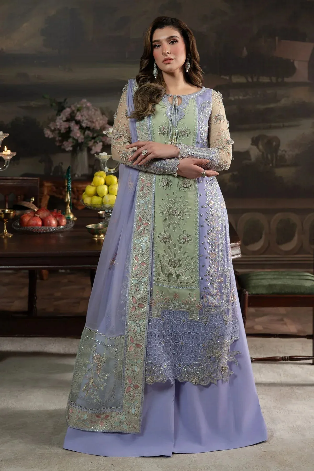 Nureh Elanora Formals 25 Light Lavender Raw Silk – view 4 – Poshaq