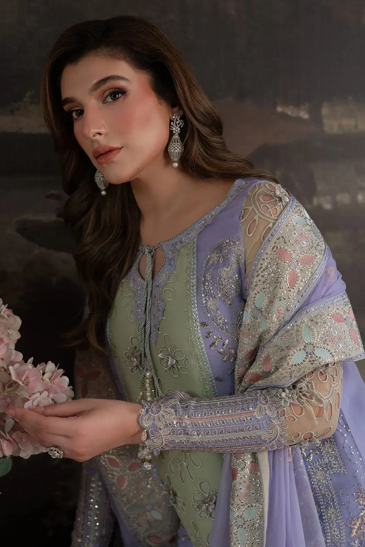Nureh Elanora Formals 25 Light Lavender Raw Silk – view 6 – Poshaq