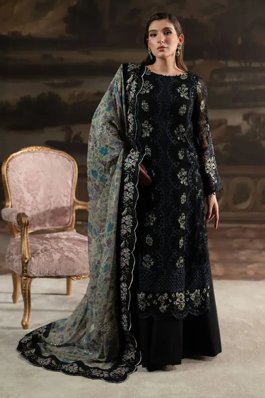 Nureh Elanora Formals 25 Black Raw Silk – view 1 – Poshaq