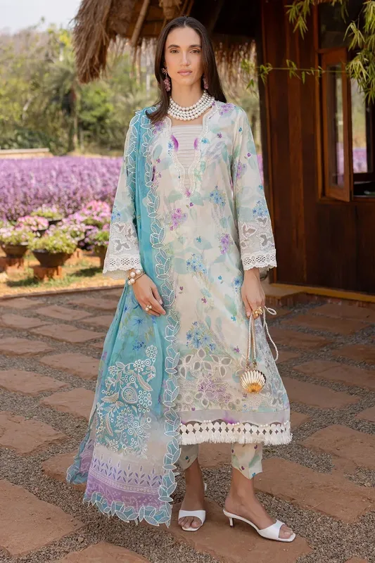 Nureh Bloom 25 Ivory Chiffon – view 1 – Poshaq