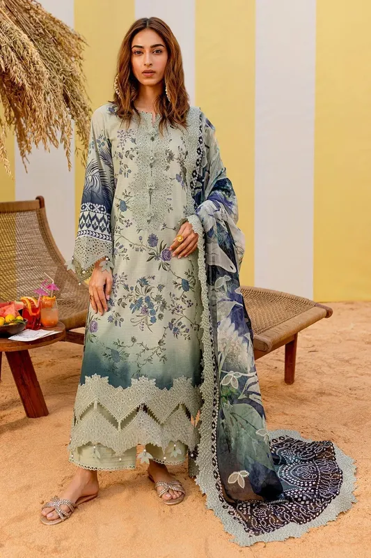 Nureh Gardenia Lawn 25 Mint Chiffon – view 1 – Poshaq