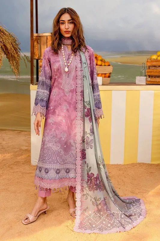 Nureh Gardenia Lawn 25 Lilac Chiffon – view 1 – Poshaq