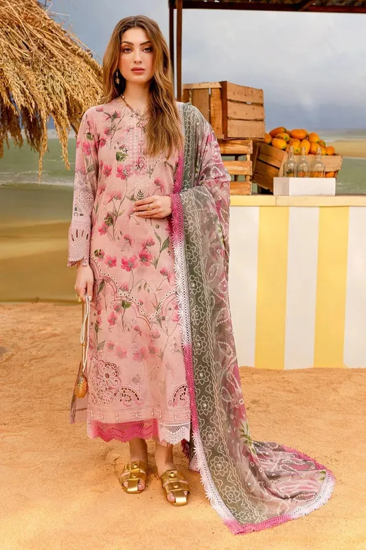 Nureh Gardenia Lawn 25 Light Pink Chiffon – view 1 – Poshaq