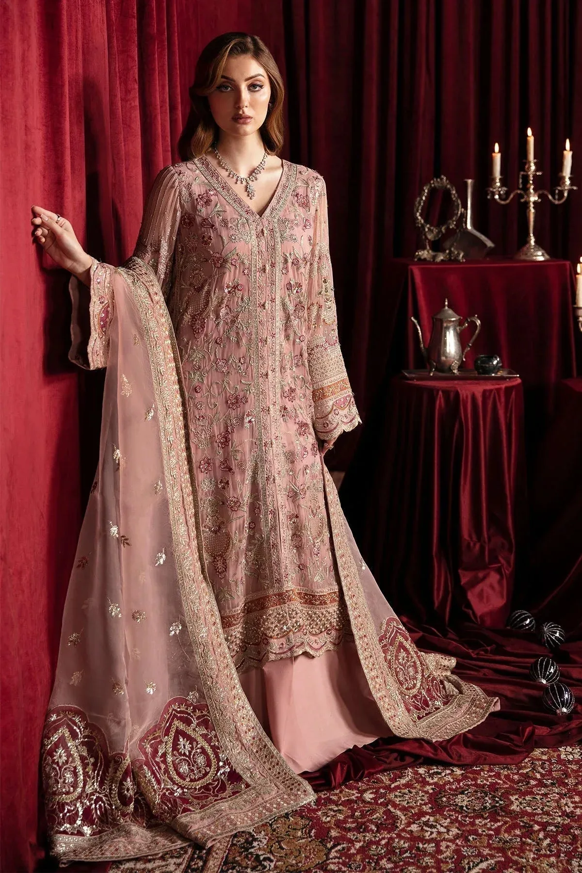 Nureh Elanora Formal 24 Pink Raw Silk – view 4 – Poshaq
