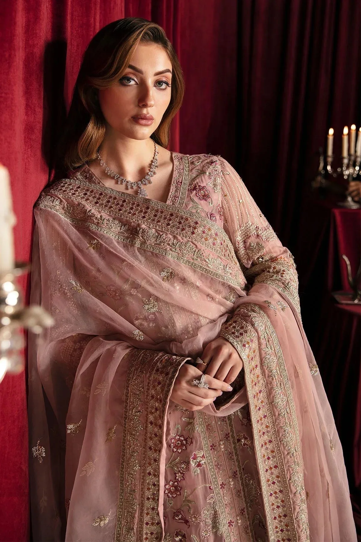 Nureh Elanora Formal 24 Pink Raw Silk – view 5 – Poshaq