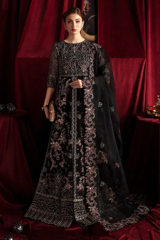 Nureh Elanora Formal 24 Black Raw Silk – view 1 – Poshaq
