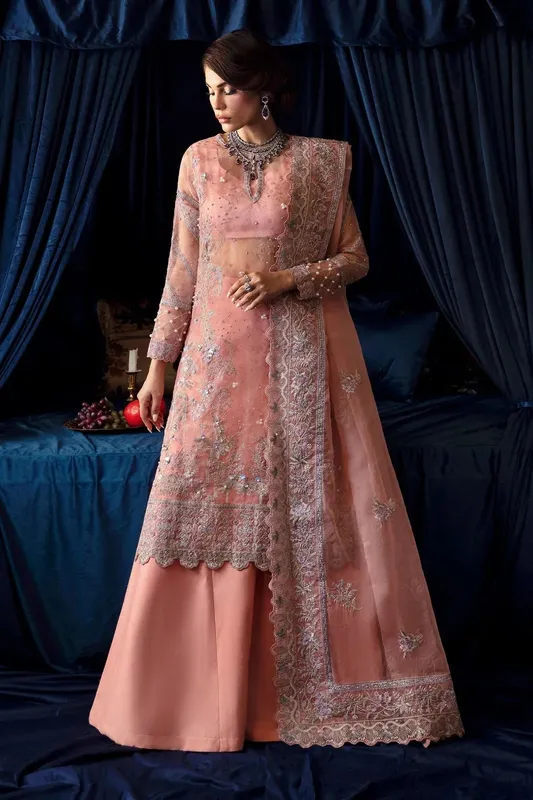 Nureh Elanora Formal 24 Pink Raw Silk – view 1 – Poshaq