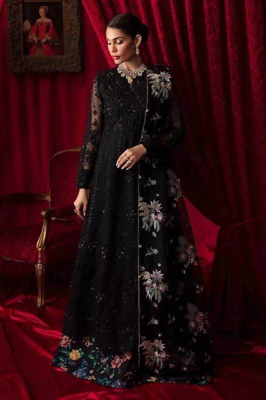 Nureh Elanora Formal 24 Black Raw Silk – view 1 – Poshaq