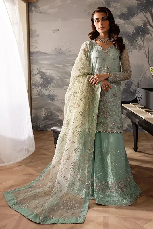 Nureh Elanora Formals 24 Blue Raw Silk – view 1 – Poshaq