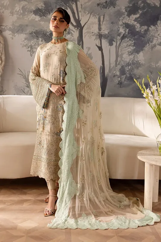 Nureh Elanora Formals 24 Beige Raw Silk – view 1 – Poshaq