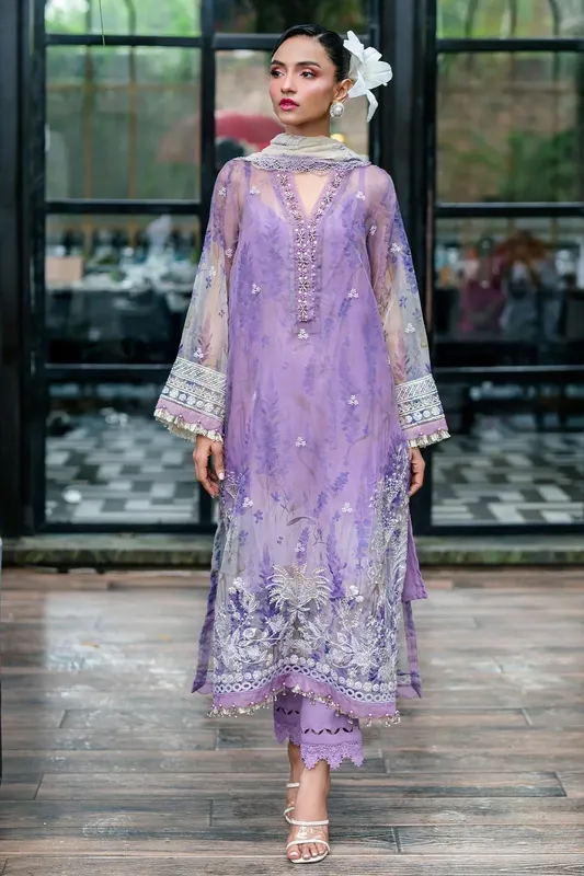 Nureh Ballerina Formals Lilac Organza – view 1 – Poshaq