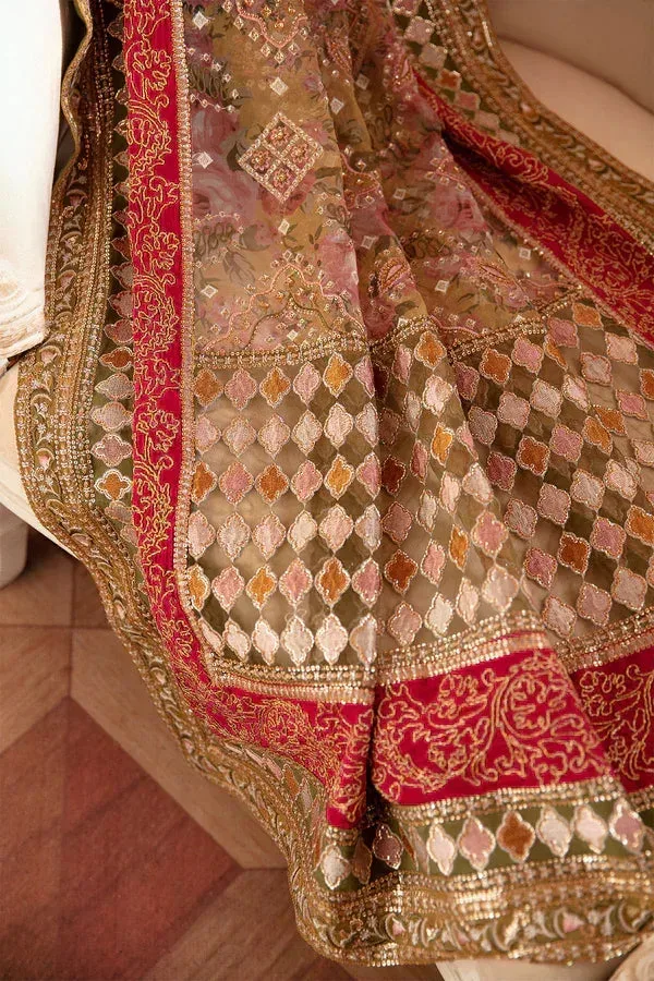 Nureh The Secret Garden Mustard Raw Silk – view 8 – Poshaq