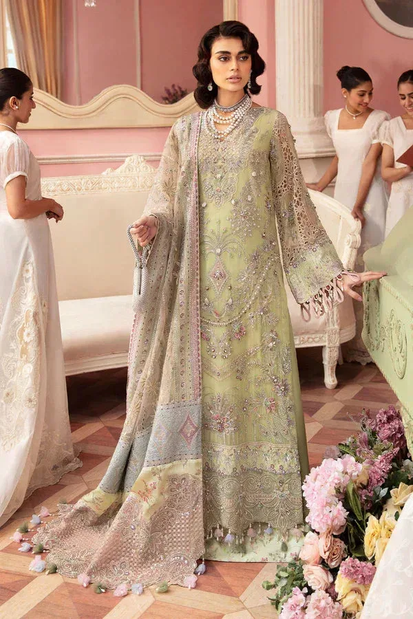 Nureh The Secret Garden Green Raw Silk – view 1 – Poshaq