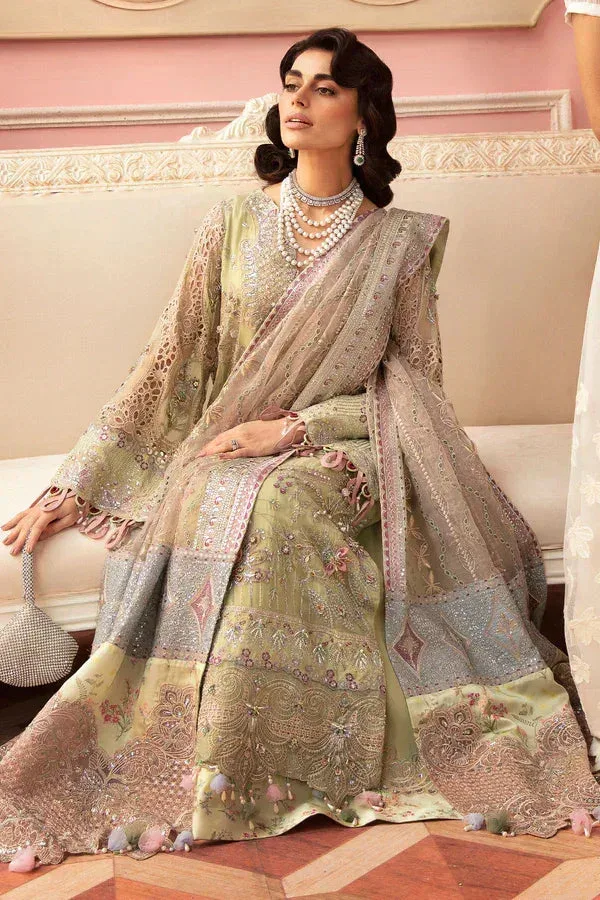 Nureh The Secret Garden Green Raw Silk – view 4 – Poshaq