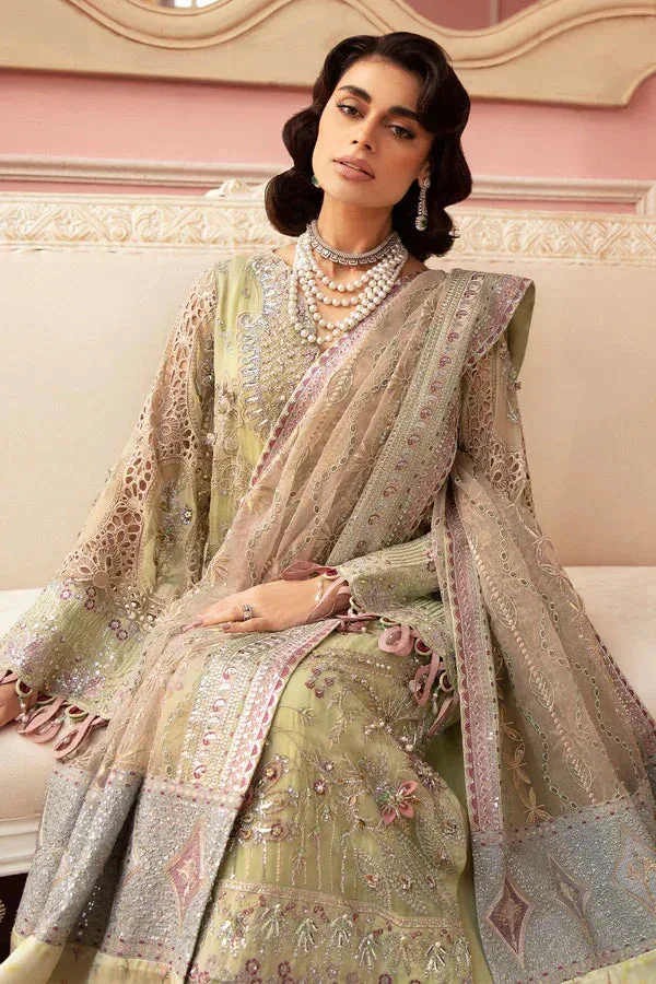 Nureh The Secret Garden Green Raw Silk – view 5 – Poshaq